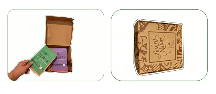 Eco friendly packaging samples kit including coffee cannabis protein powder stand up pouch and flat bottom bag materials